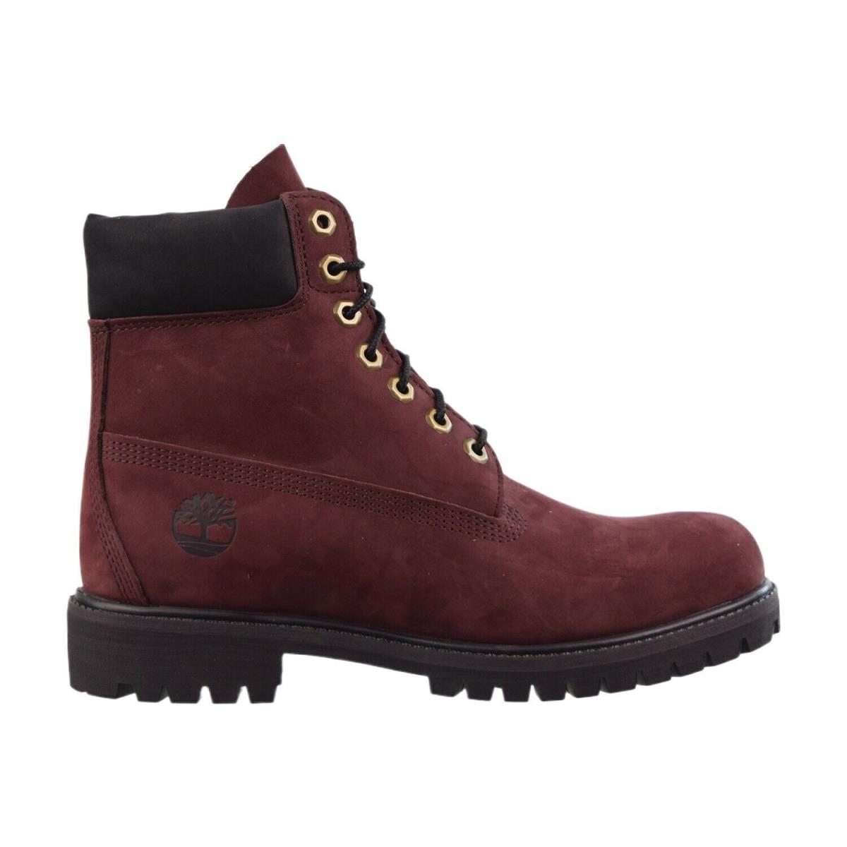 Men`s Timberland 6 In. Premium Boot Burgundy Nubuck TB0A5VB5C60