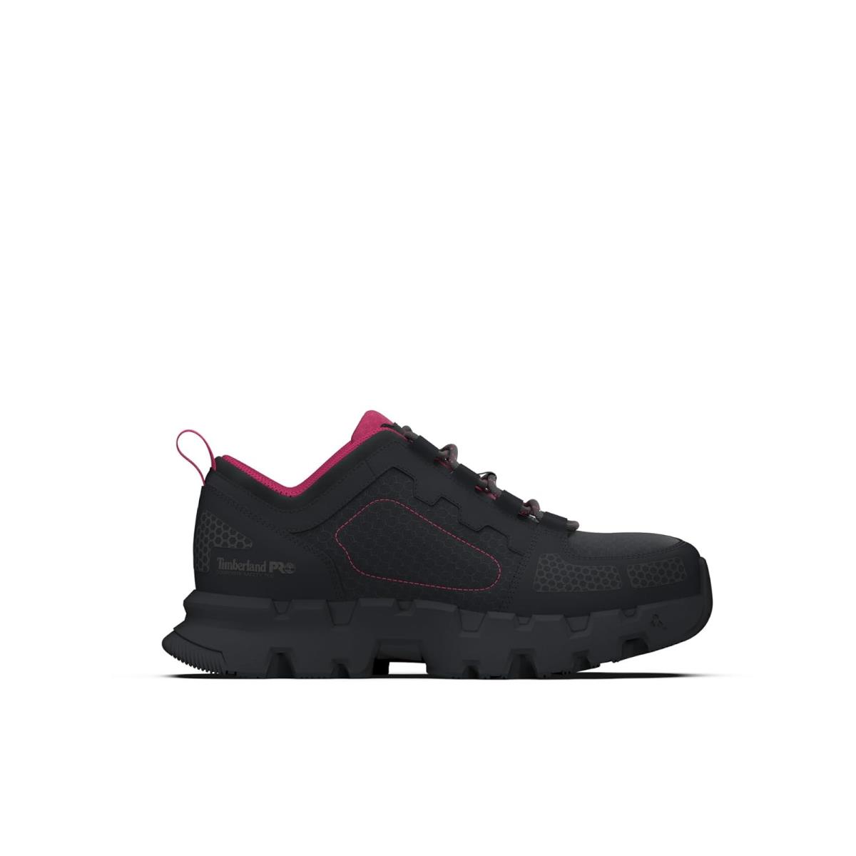 Woman`s Shoes Timberland Pro Powertrain EV Composite Safety Toe - Black/Pink