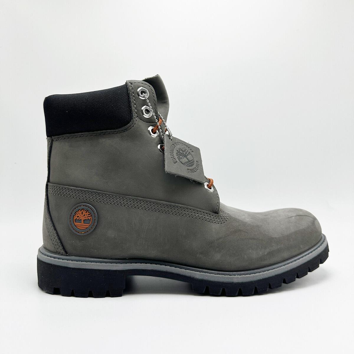 Men Timberland Premium 6-INCH Waterproof Boots Medium Grey TB0 A2DZG 033