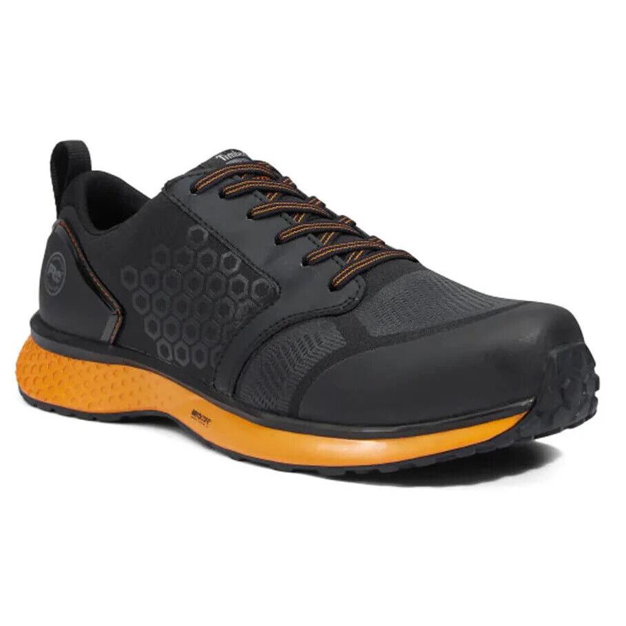 Mens Timberland Pro Reaxion Electrical Composite Black Ripstop Work Shoes