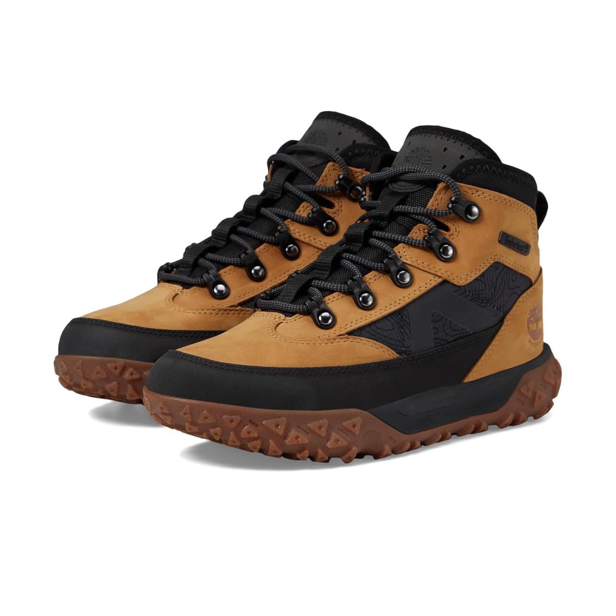 Boy`s Hiking Timberland Kids Wheat Nubuck