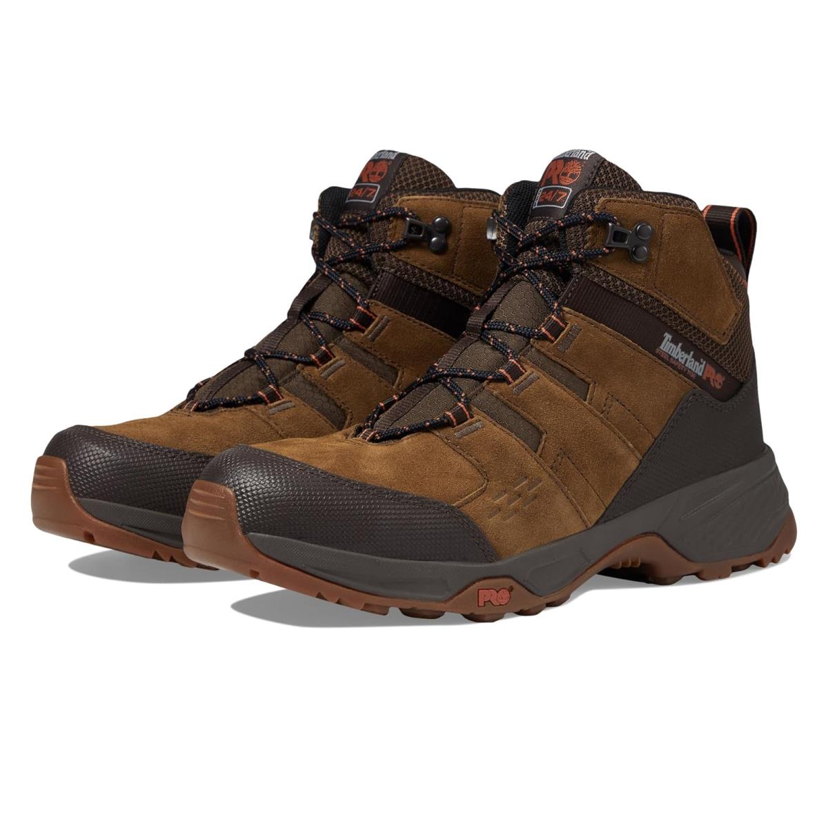 Timberland Pro Switchback LT 6 Inch Steel Safety Toe Industrial Work Hiker Boots Brown/Gum 1