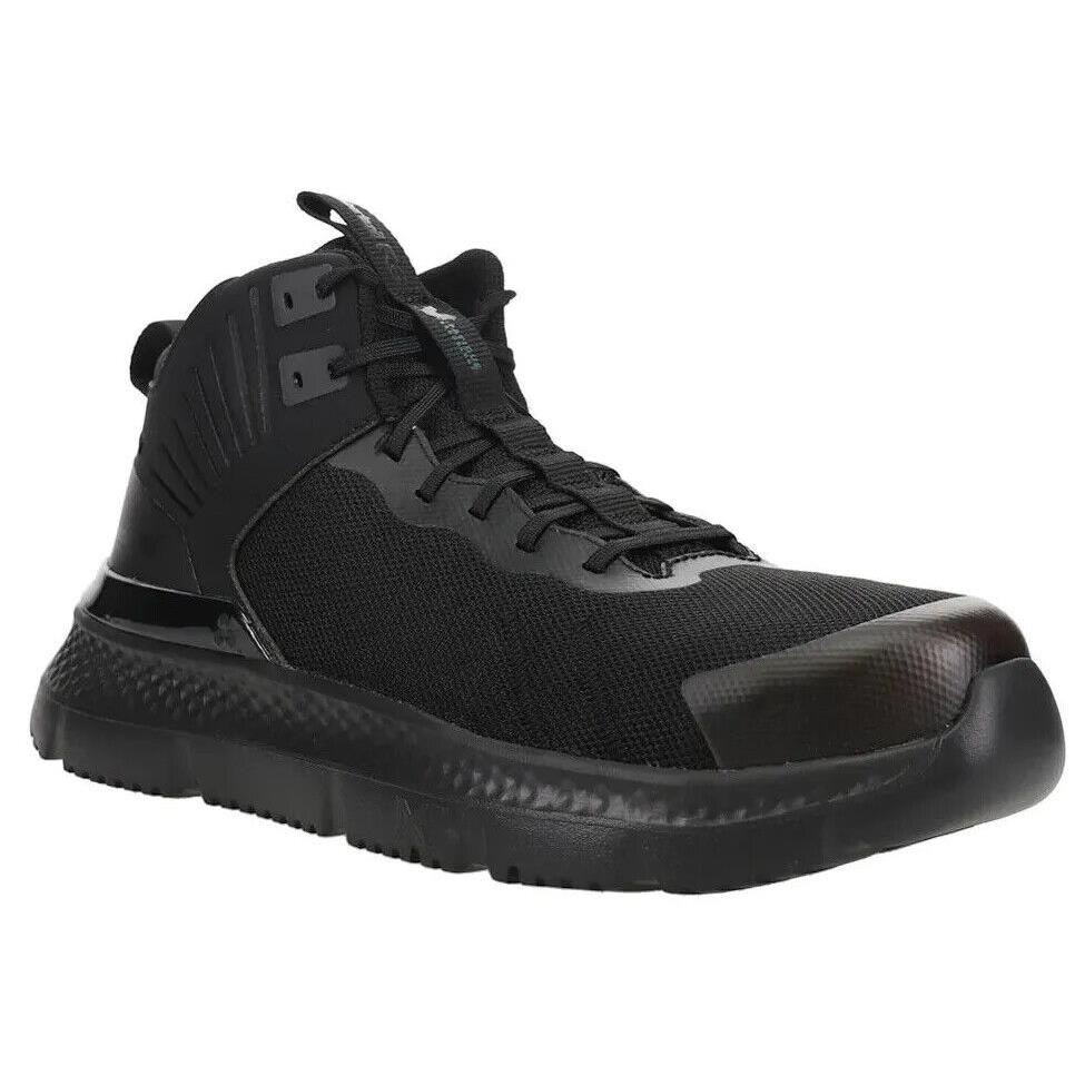 Mens Timberland Pro Setra Mid Electrical Composite Black Mesh Work Shoes