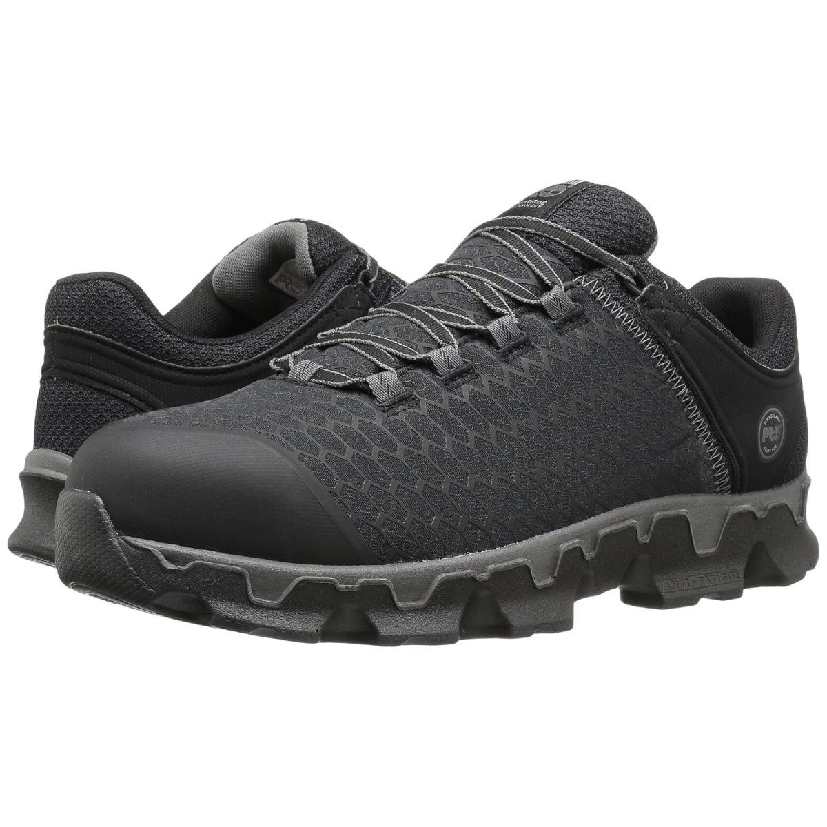 Man`s Sneakers Athletic Shoes Timberland Pro Powertrain Alloy Toe Black/Grey