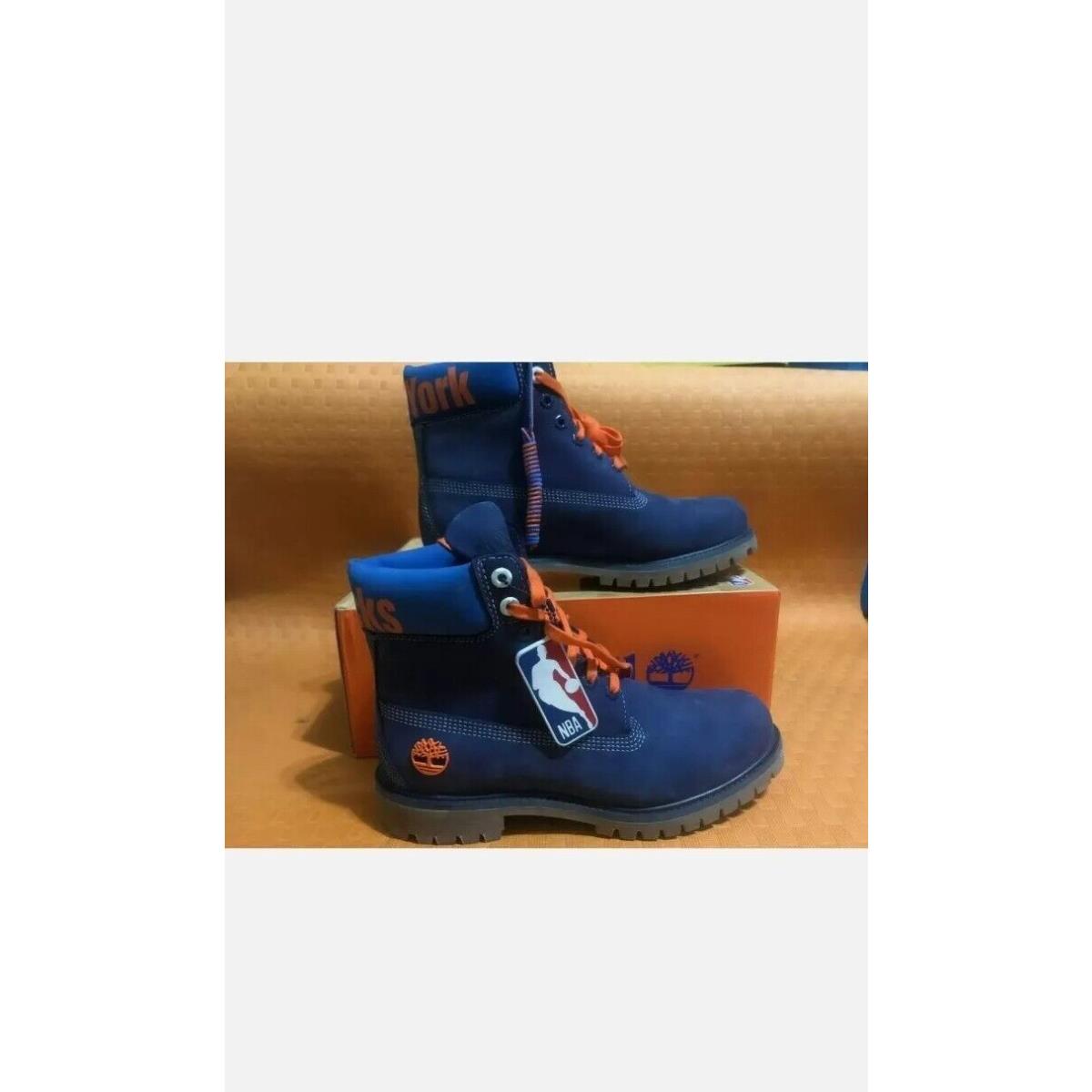 Timberland Boots Nba York Knicks Waterproof Blue Dark Nubuck TBOA2493 E09