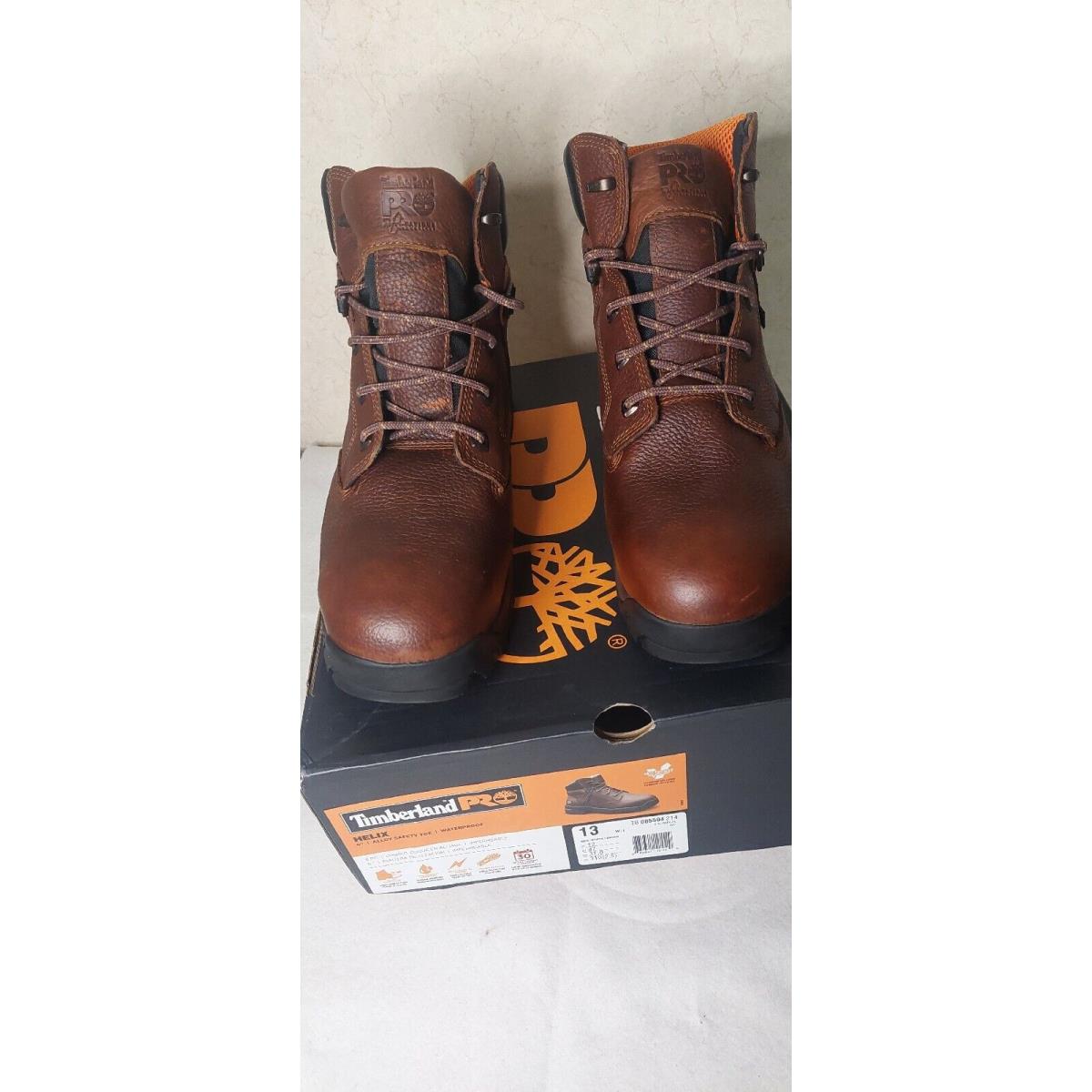 Timberland Pro Helix 6 Alloy Toe Mens Sz 13 Boots