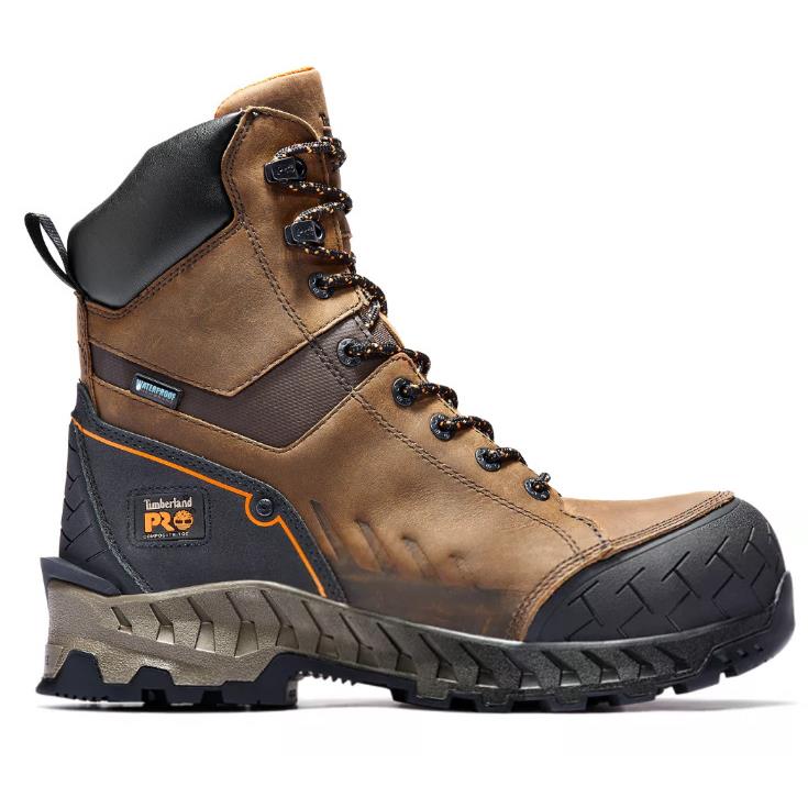 Timberland A24FK140W Work Summit 8 Waterproof Boots -size: 14.0 W Distressed