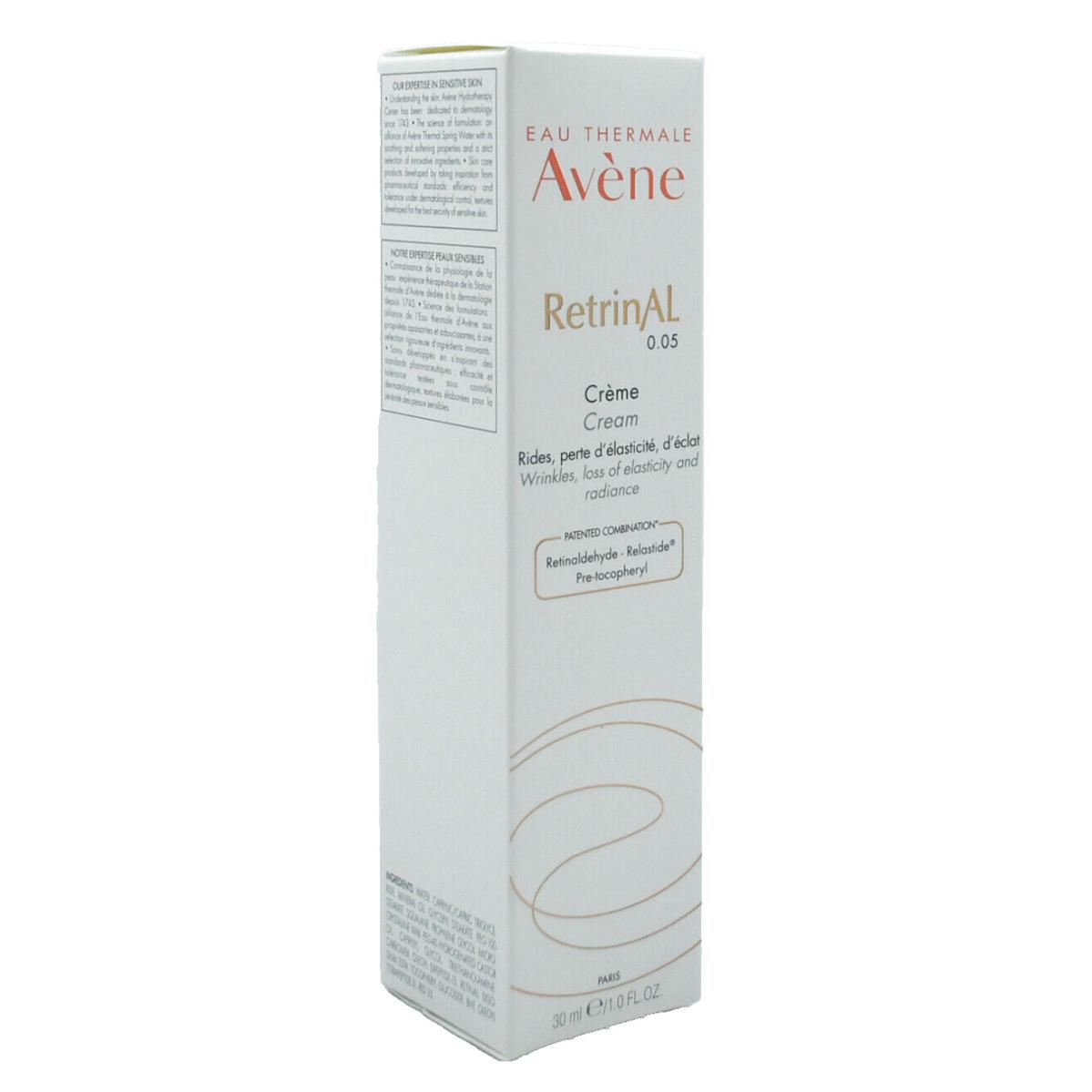 Avene Retrinal 0.05 Cream 1.0 oz/30ml Exp 2026