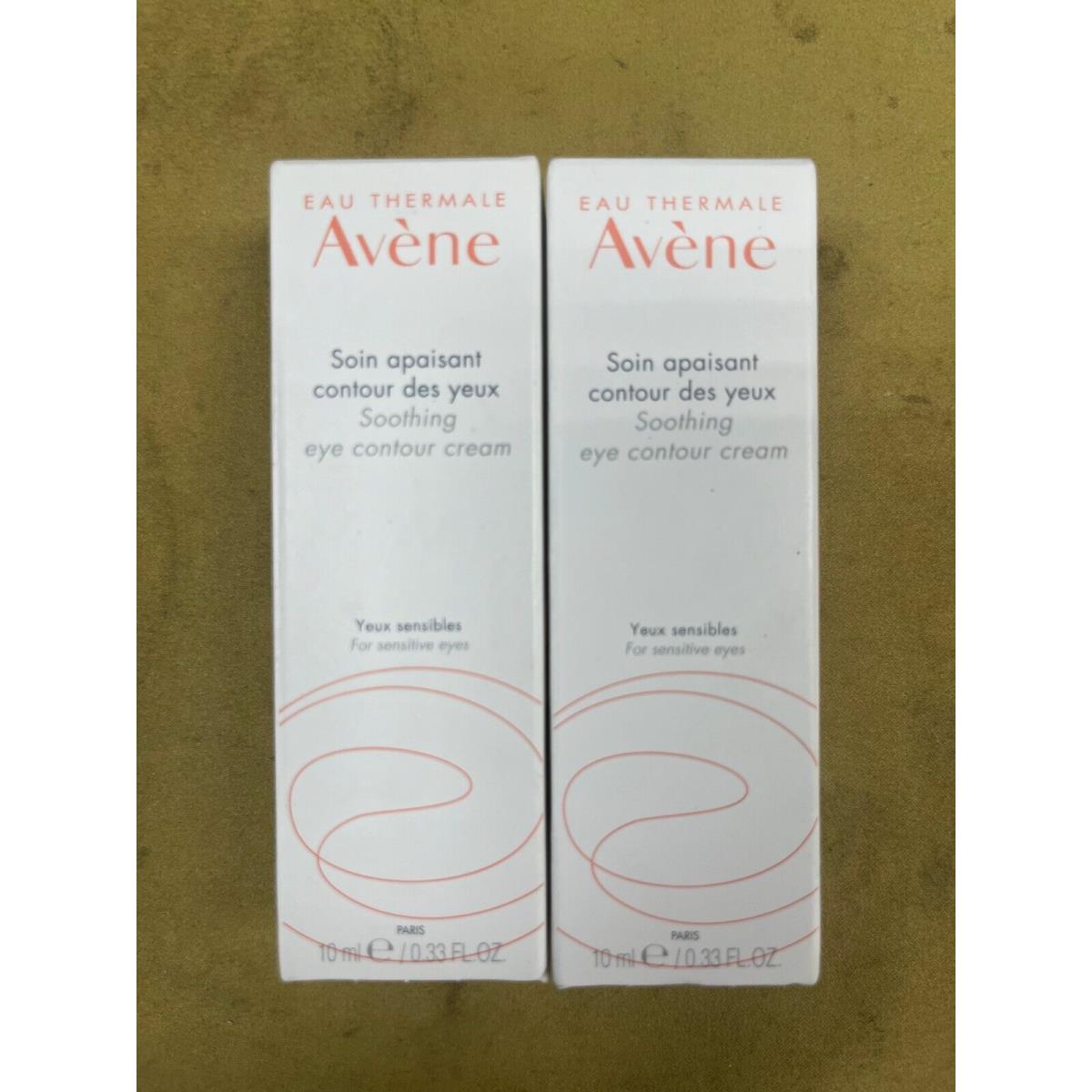 2 Avene Soothing Eye Contour Cream - 0.33oz Each Box Ex. 03/2026