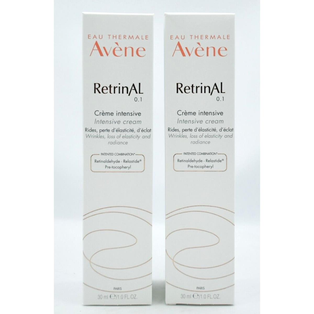 Avene Retrinal 0.1 Intensive Cream - 1.0 fl oz/30 ml 2-Pack Exp 09/2026