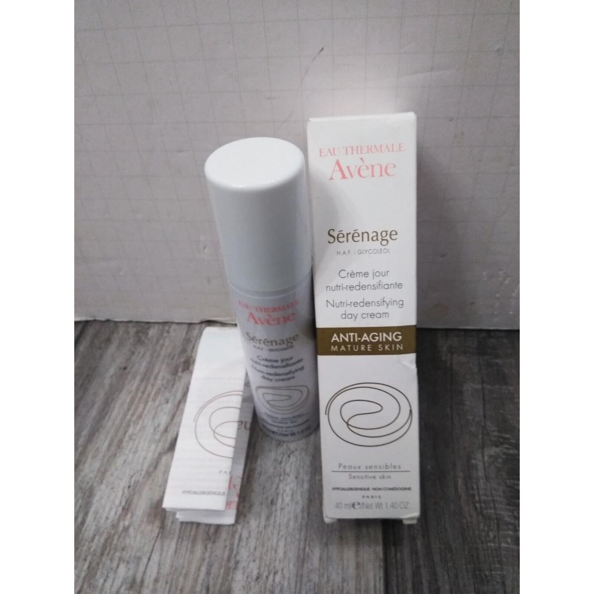 Retired Pierre Fabre Avene Eau Thermale Avene Serenage Day Face Cream 1.4 oz