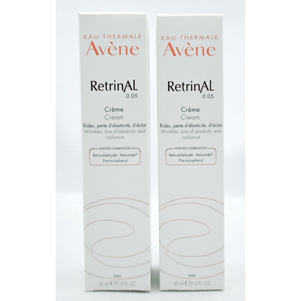 Avene Retrinal 0.05 Cream 1.0 fl oz/30ml Exp 2026 2- Pack