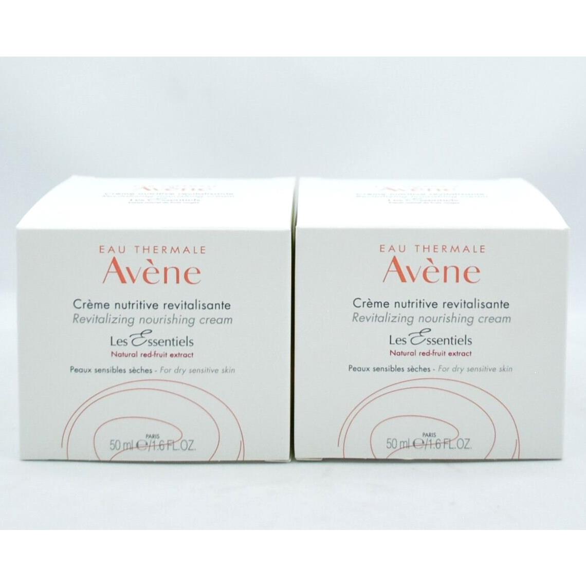 Avene Revitalizing Nourishing Cream Dry Sensitive Skin 1.6oz/50ml 2 Pack 2026