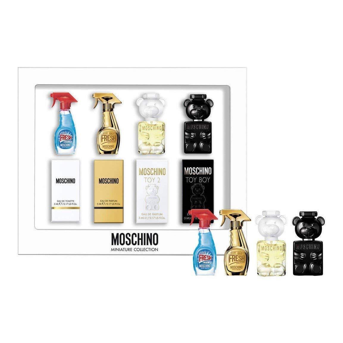 Moschino Perfume Mini Gift Set 0.17 Oz 5ml Fresh Fresh Gold Toy Boy and Toy