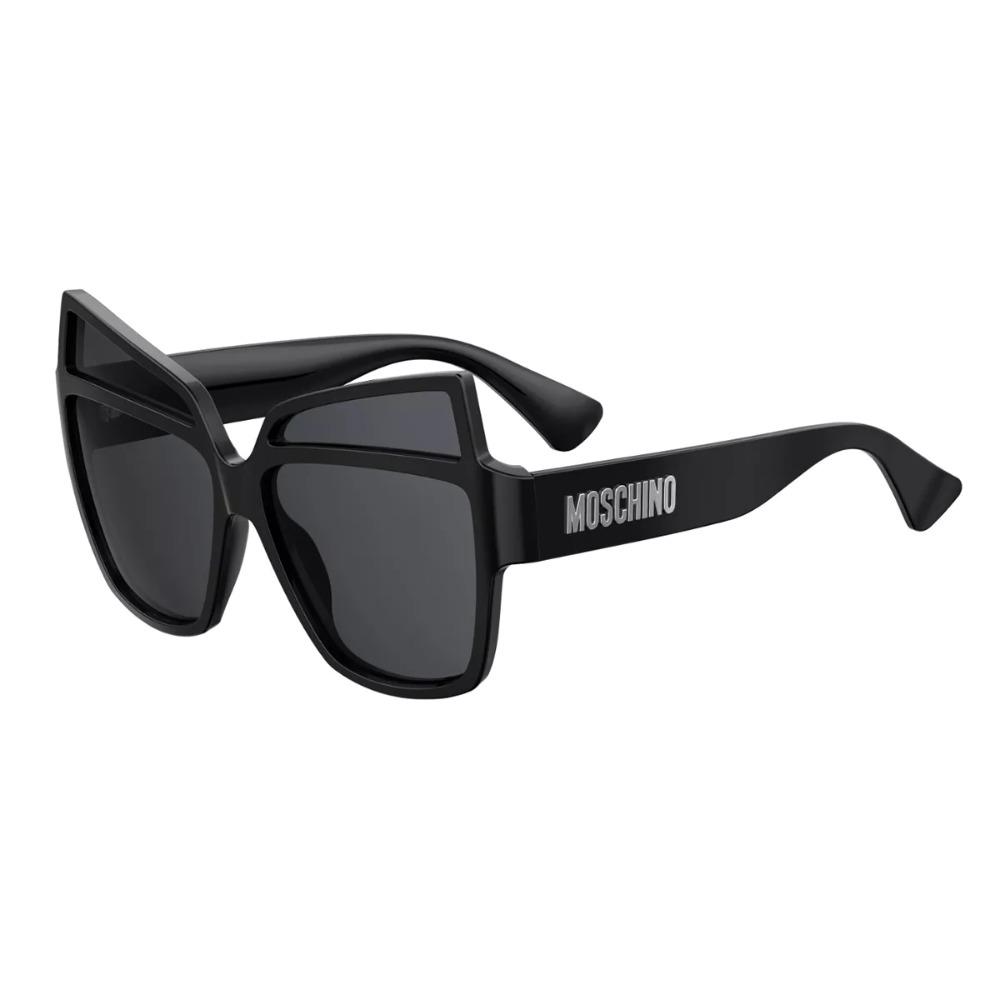 Moschino MOS034/S 807IR Women Sunglasses Black / Grey Butterfly