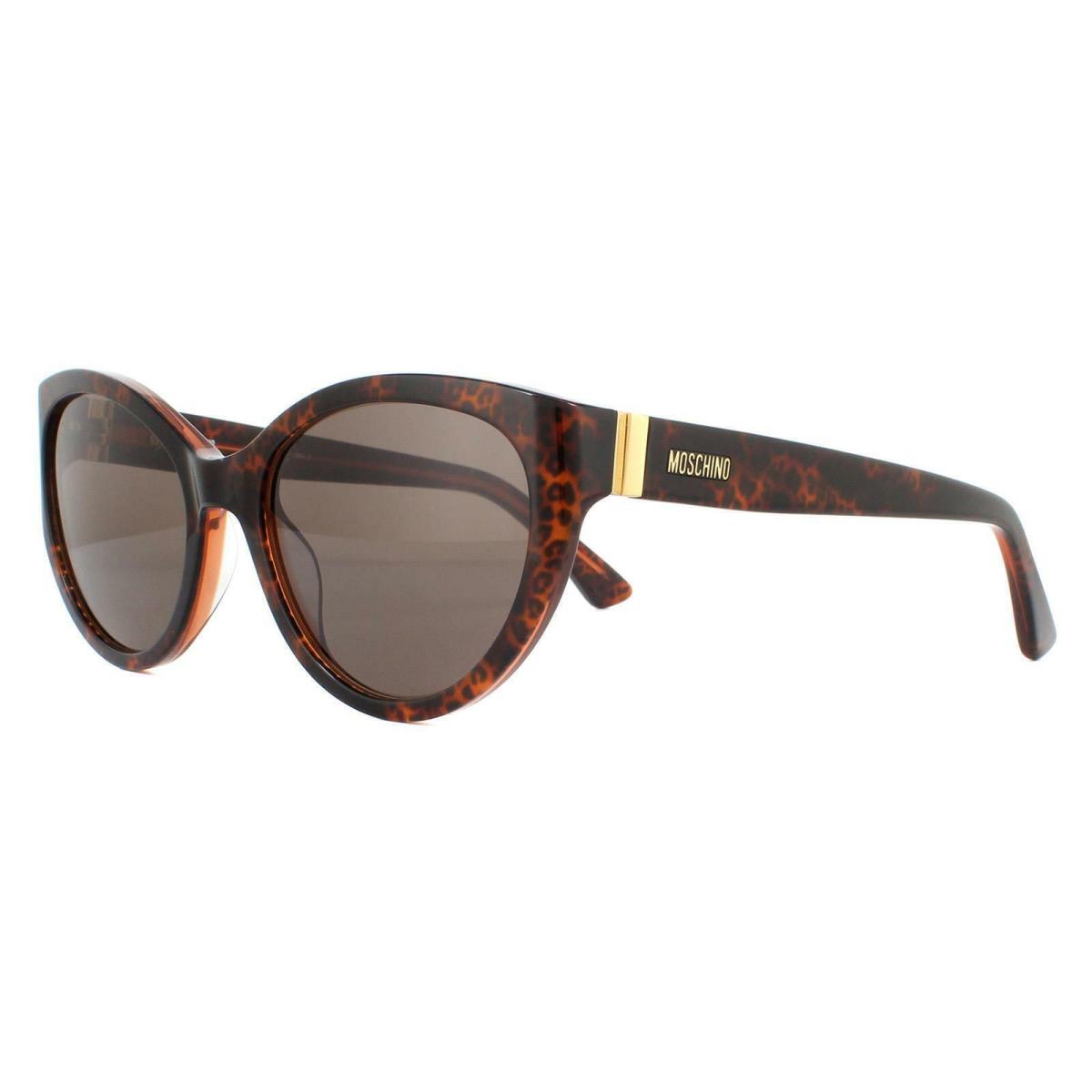 Moschino MOS065S-L9G70-55 Sunglasses Size 55mm 140mm 19 Havana Sunglasses - Frame: havana, Lens: brown