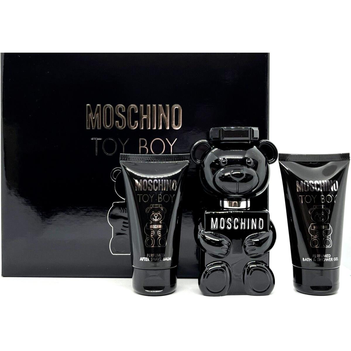 Moschino Toy Boy 3 Pcs Gift Set 1.7 Oz Edp Spray Shower Gel After Shave