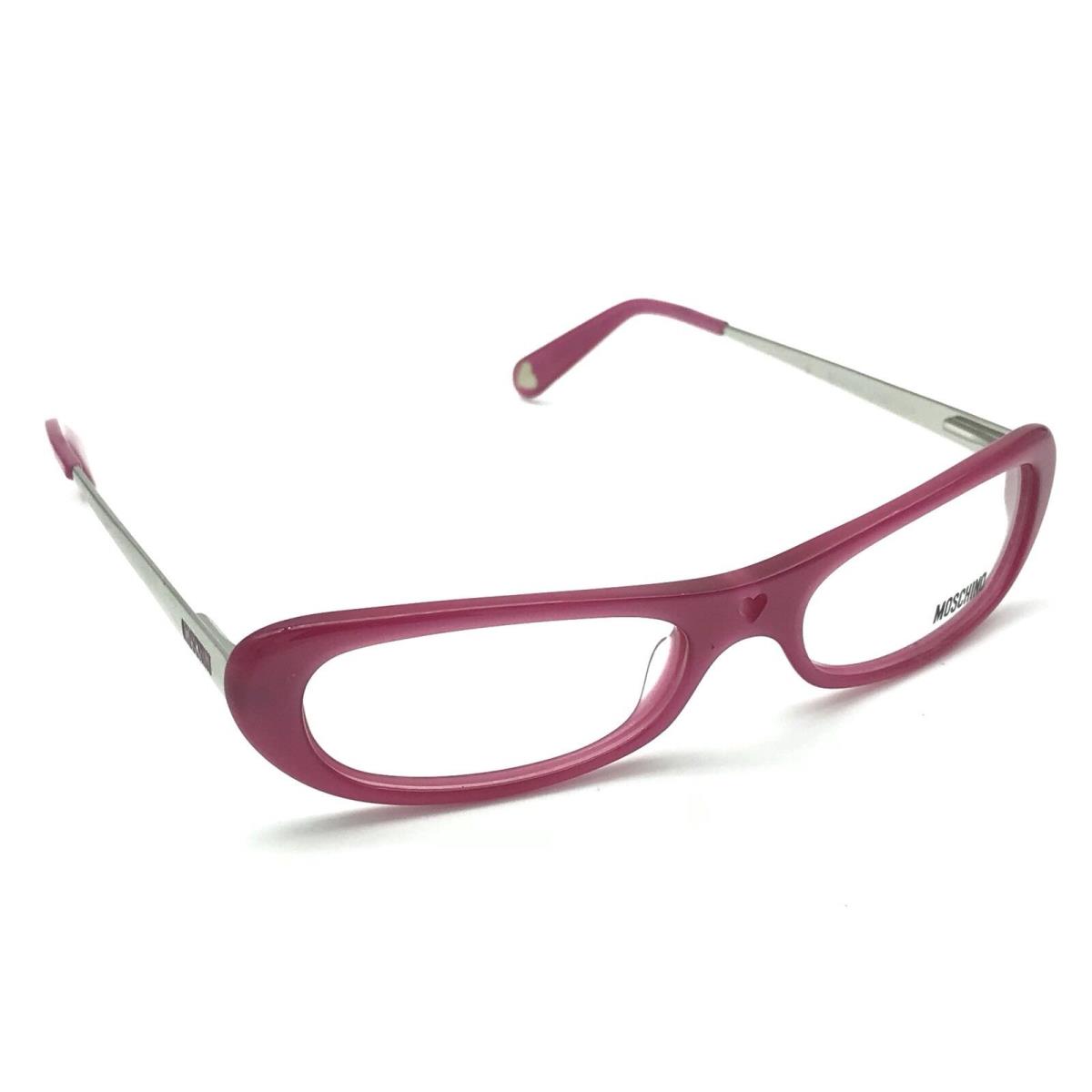 Moschino MO 02204 Women`s Pink Cat Eye Eyeglasses Frames Vintage 52-17 135 Nos