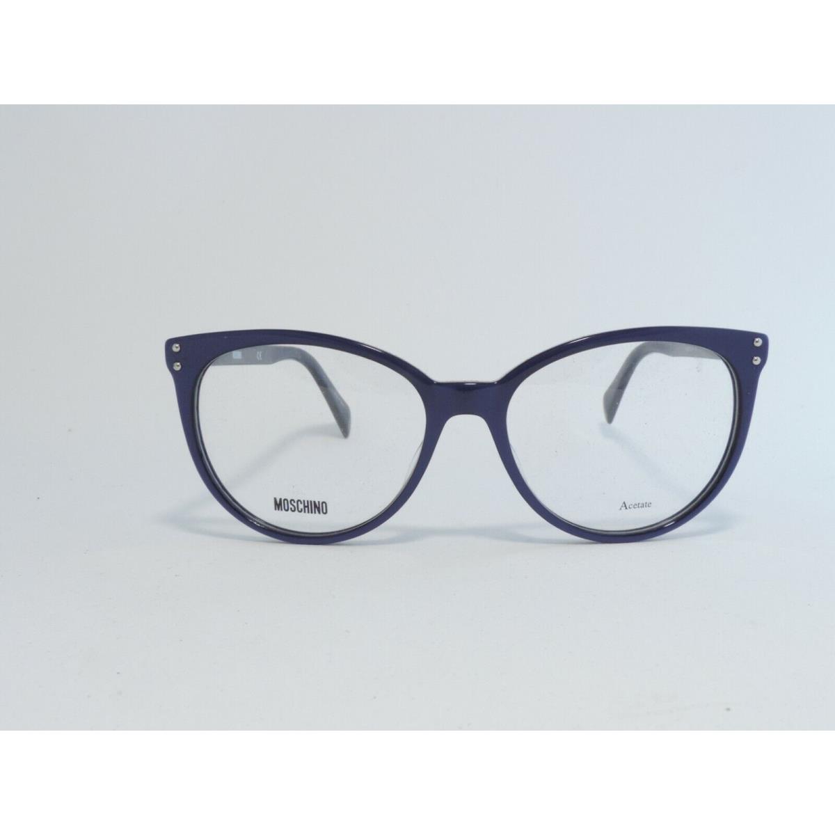 Moschino MOS535 Acetate Eyeglass Frames Pjp Blue 53-16-145