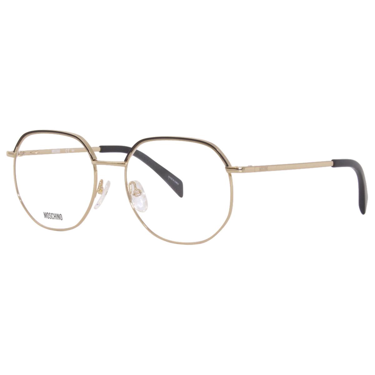 Moschino MOS542 000 Eyeglasses Women`s Rose Gold Full Rim Square Shape 53mm