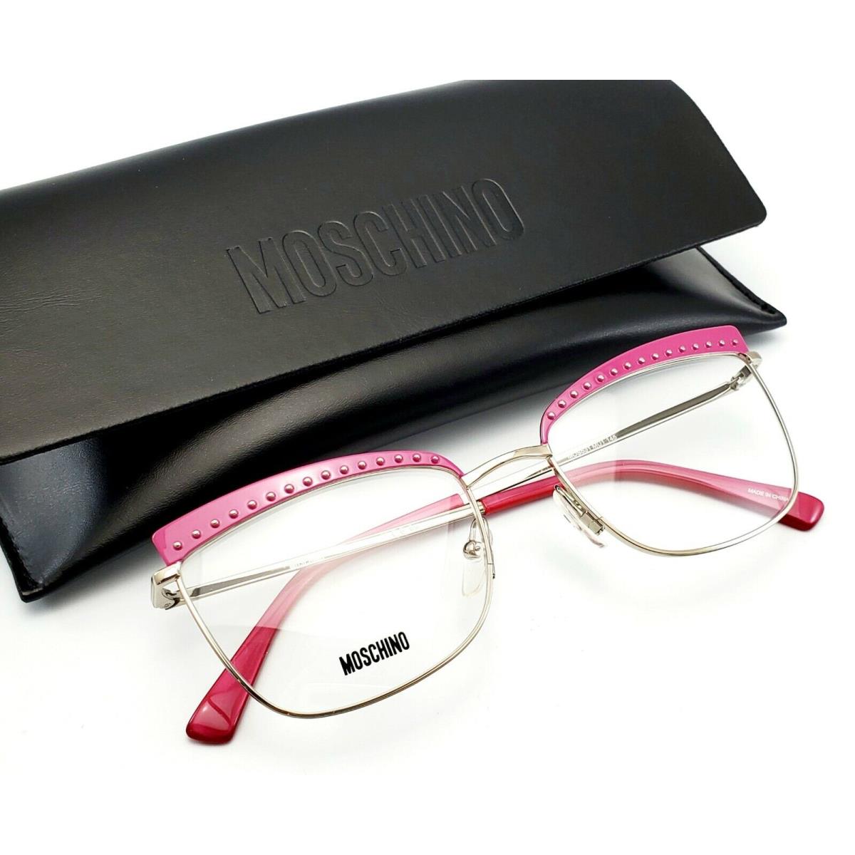 Moschino MOS531 MU1 Silver Fuchsia Eyeglasses 55-18 145