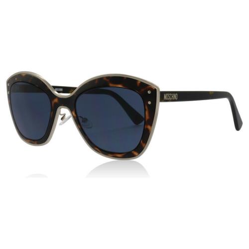 Moschino Dark Havana / Blue Avio 51mm Sunglasses MOS050/S 0086 KU 51