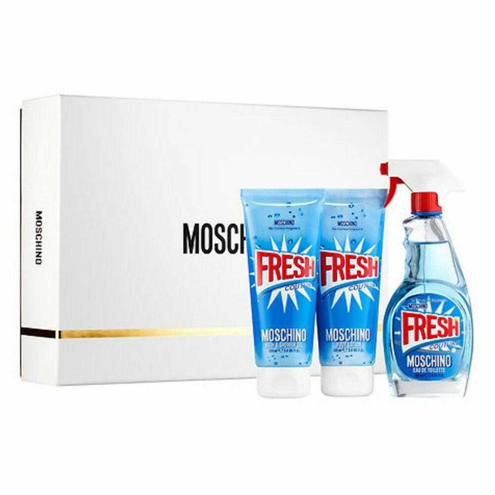 Moschino Fresh Couture Perfume Gift Set - Edt Spray + Shower Gel + Body Lotion