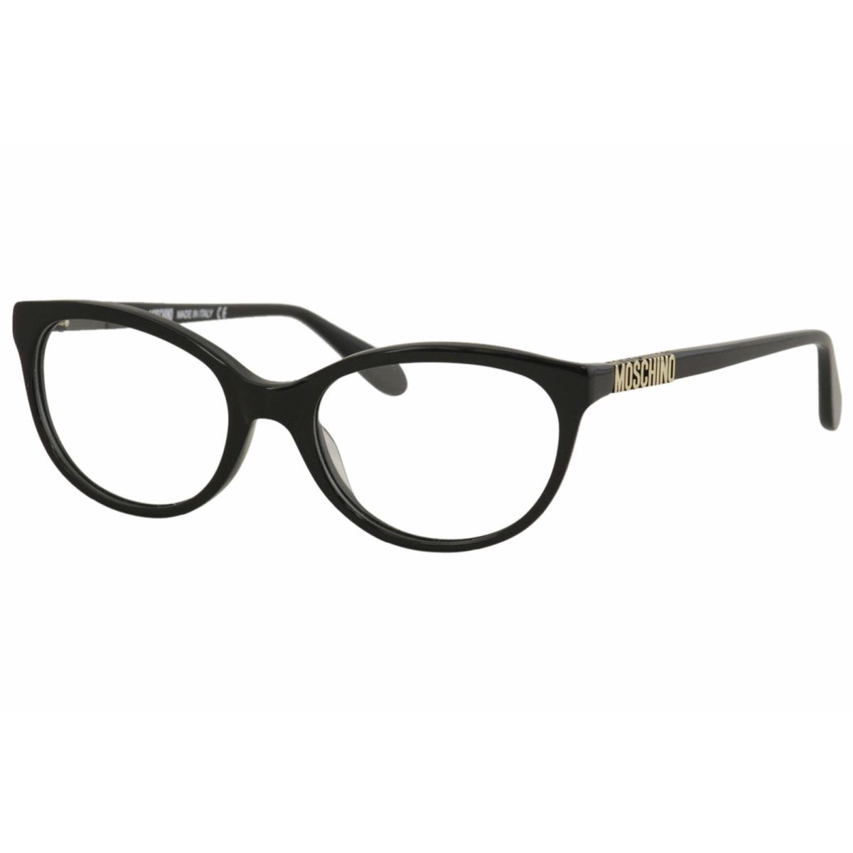 Moschino Women`s Eyeglasses MO291 MO/291 01 Black Full Rim Optical Frame 54mm