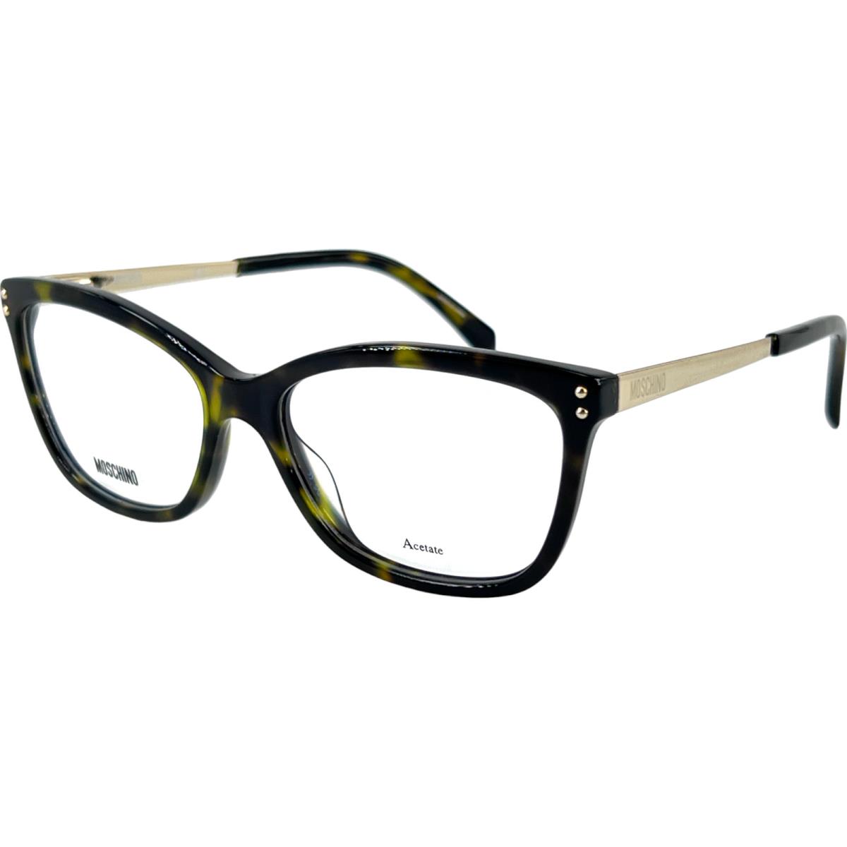 Moschino MOS504 Women`s Plastic Eyeglass Frame 0086 Dark Havana 53-16 W/case