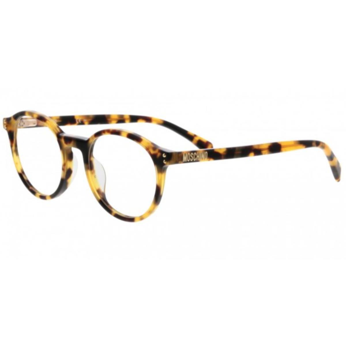 Moschino Eyeglasses MOS502 Scl 48-20 145 Rx-able Blond Tortoise Round Frames