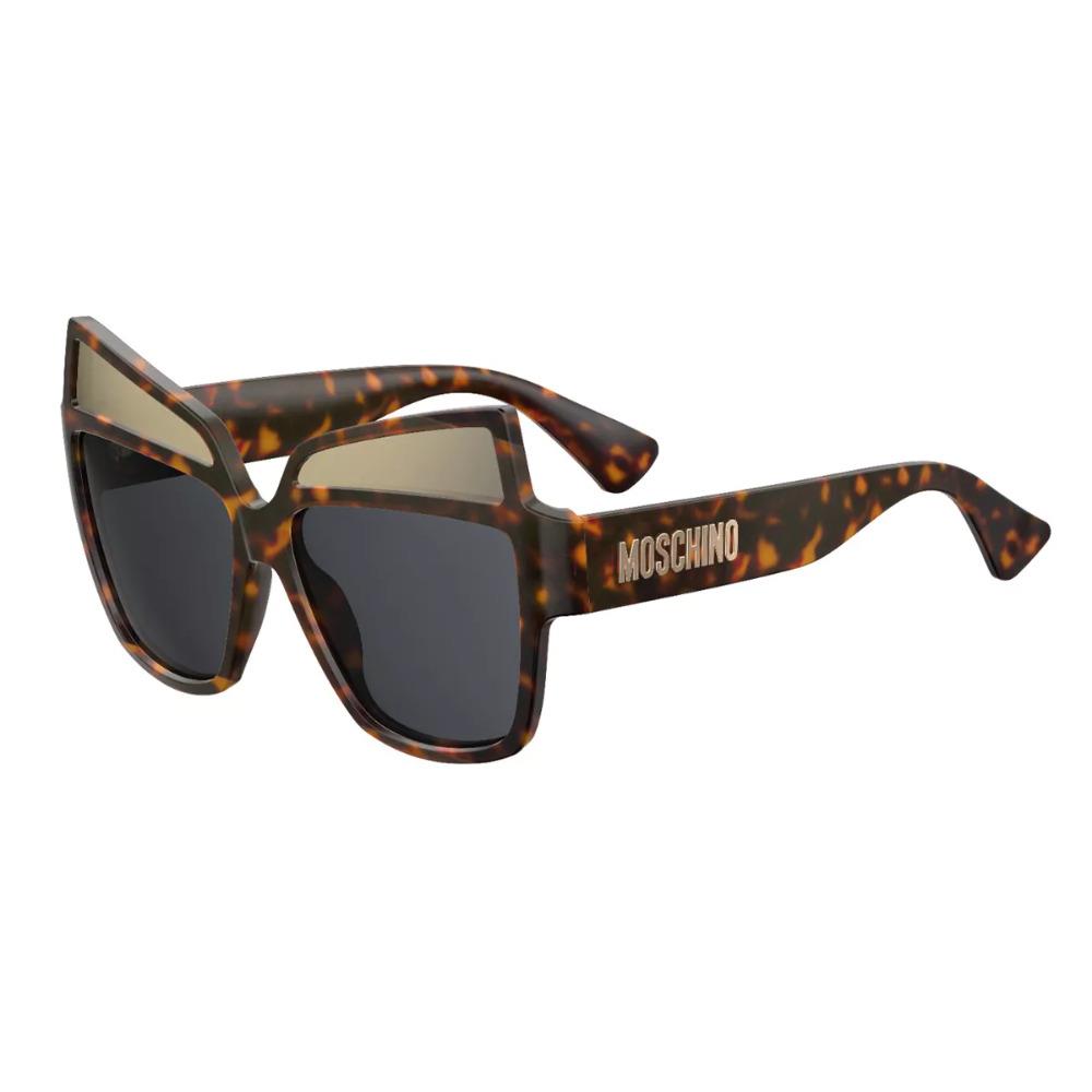 Moschino MOS034/S 086IR Women Sunglasses Tortoise / Brown Grey Butterfly