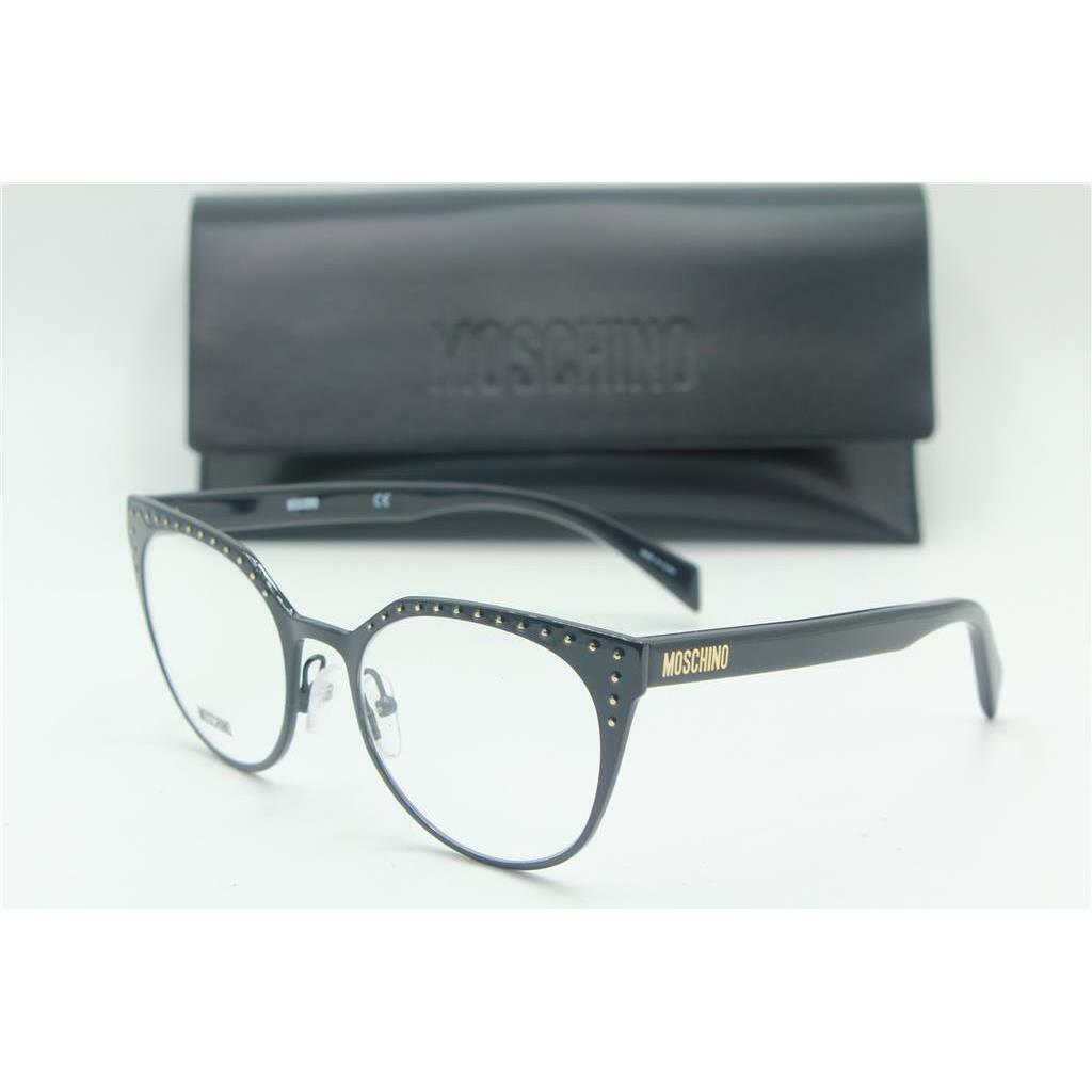 Moschino Mos 512 807 Black Gold Frames Eyeglasses MOS512 52-19