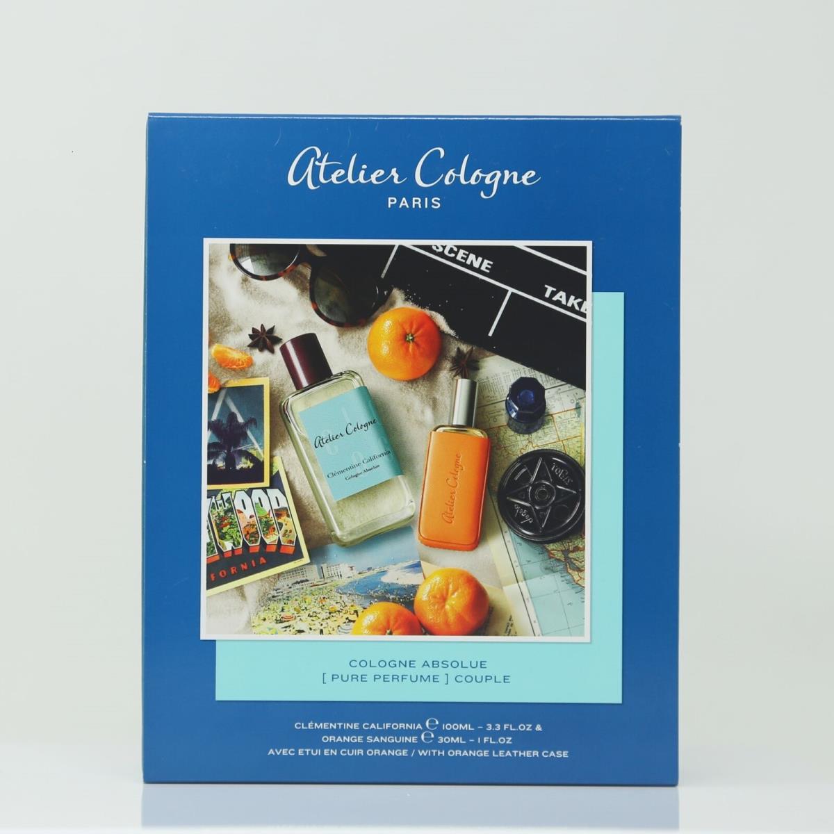 Atelier Cologne Clementine California 3.3oz Orange Sanguine 1.0oz Gift Set