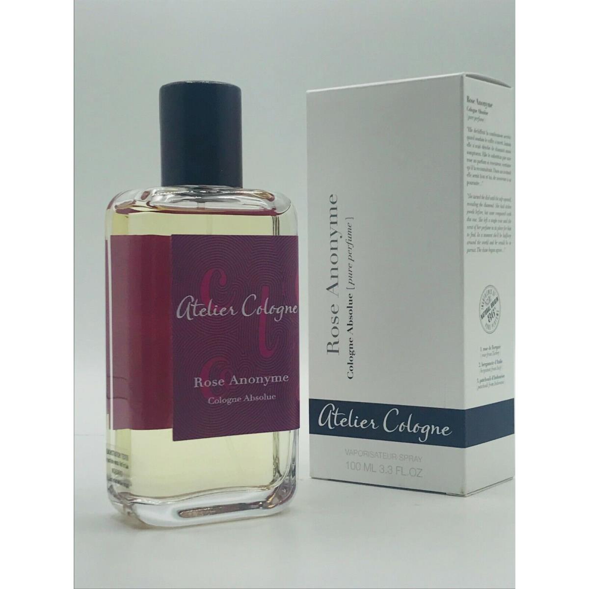 Atelier Cologne Rose Anonyme Cologne Absolue Pure Perfume 3.3 OZ As Shown