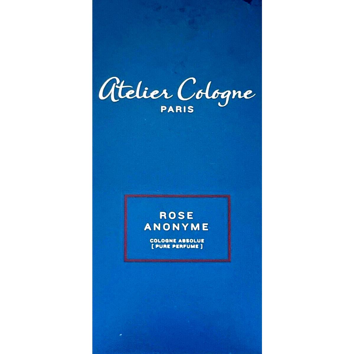 Atelier Cologne Rose Anonyme Pure Perfume Spray Unisex 3.3 Oz / 100 ml