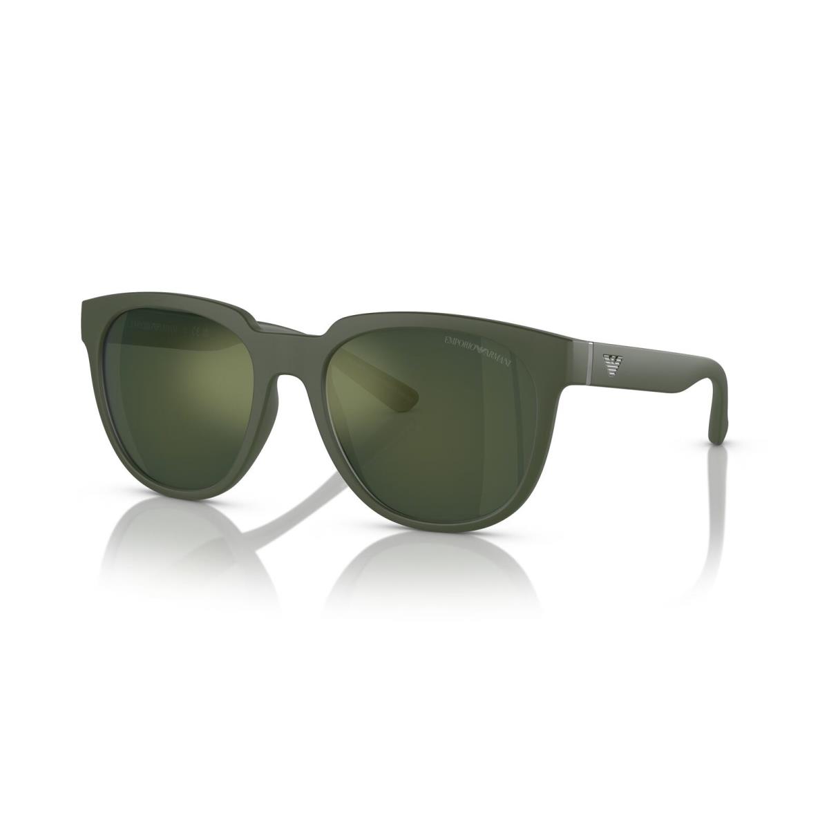 Emporio Armani 0EA4205 50586R Matte Green Square Sunglasses