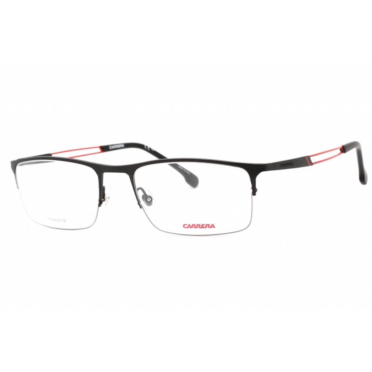 Carrera Men`s Eyeglasses Matte Black Rectangular Half Rim Frame 8832 0003 00