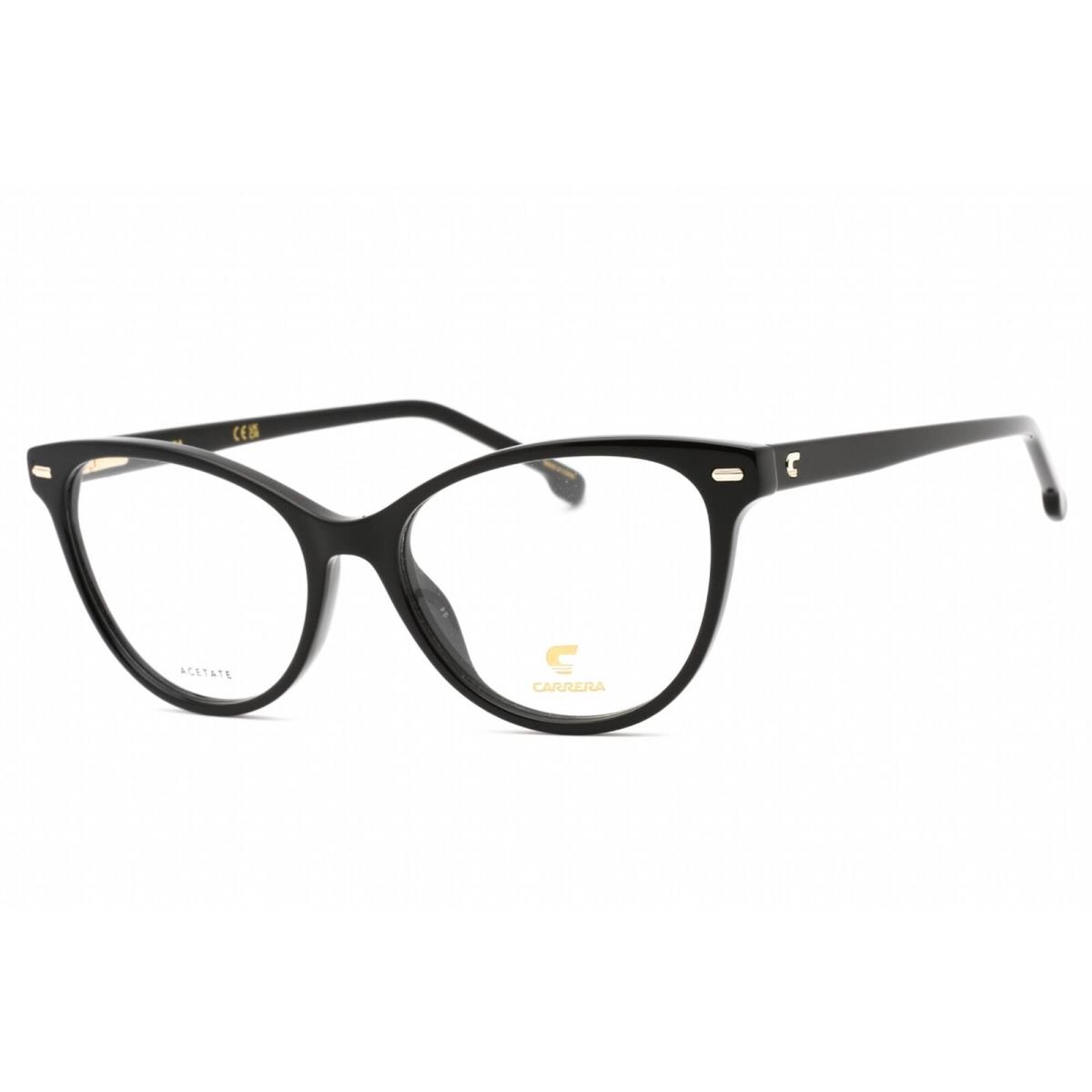 Carrera Women`s Eyeglasses Black Plastic Cat Eye Full Rim Carrera 3020 0807 00