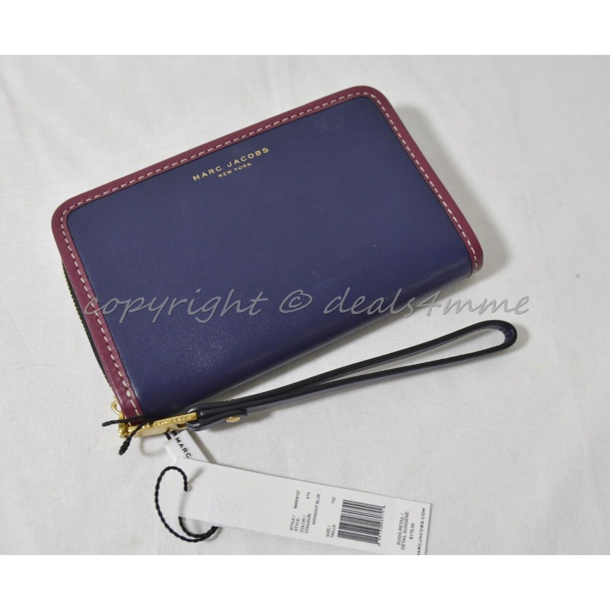 Marc By Marc Jacobs M0008197 Wallet/wristlet in Midnight Blue Leather