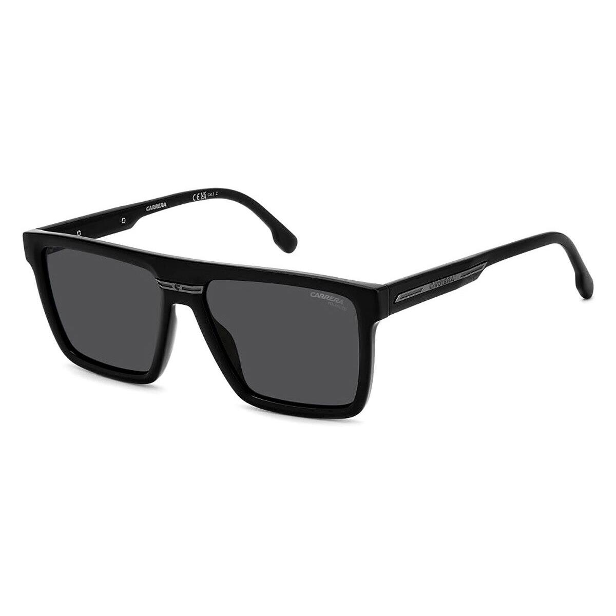 Carrera Victory C 03/S Men Sunglasses Black 58mm - Frame: Black, Lens: Gray Polarized