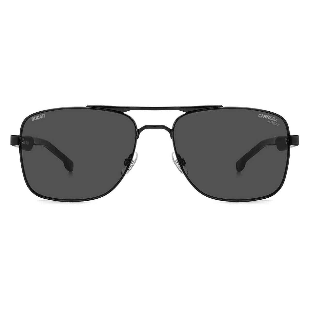 Carrera Carduc 022/S Men Sunglasses Black 60mm - Frame: Black, Lens: Gray