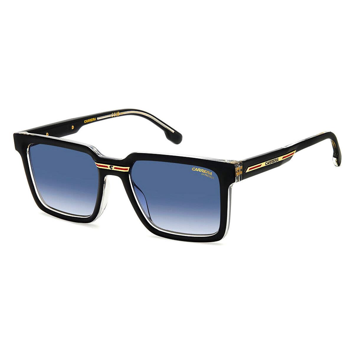 Carrera Victory C 02/S Men Sunglasses Black Crystal 54mm - Frame: Black Crystal, Lens: Dark Blue Shaded