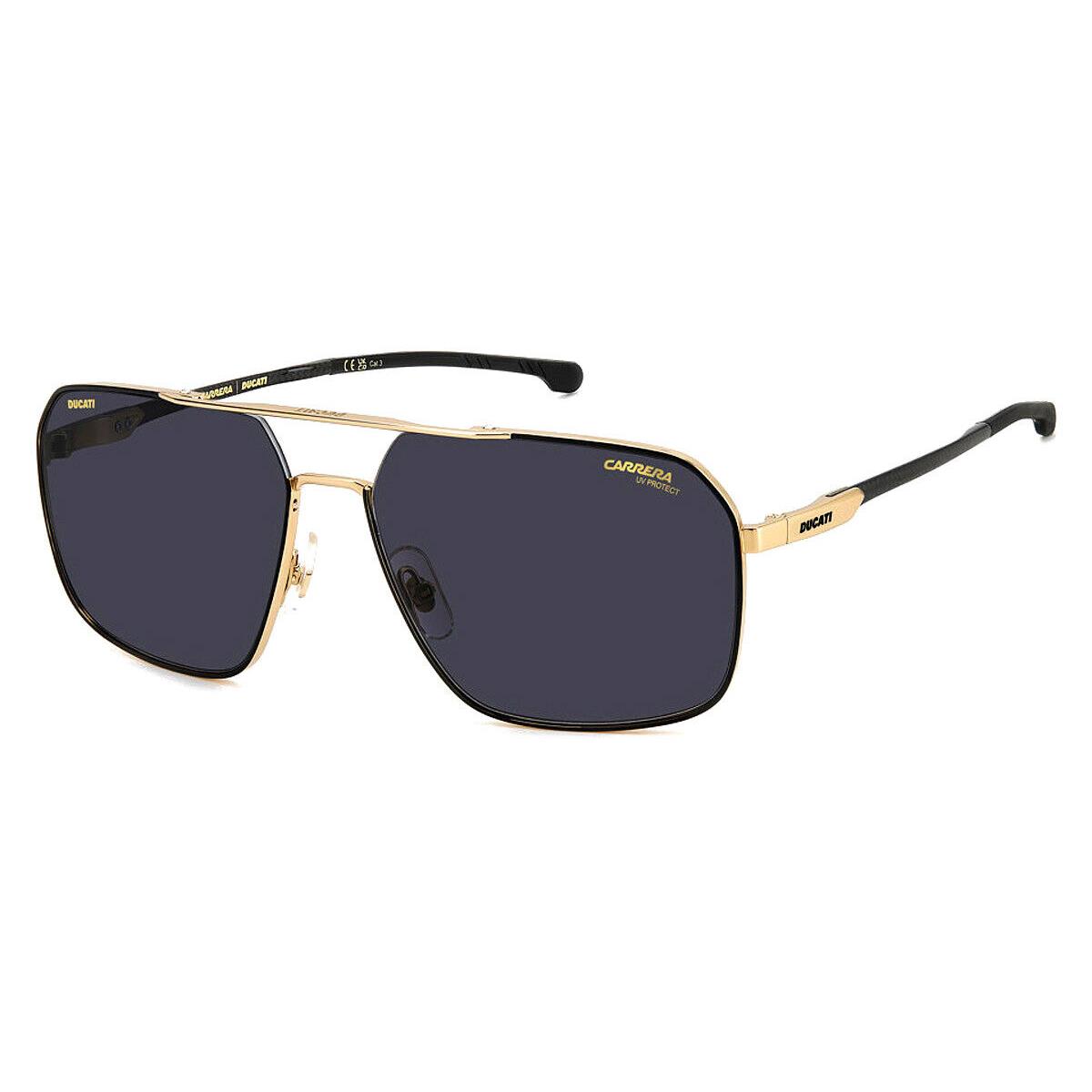 Carrera Carduc 038/S Men Sunglasses Gold Black 61mm - Frame: Gold Black, Lens: Gray Antireflex