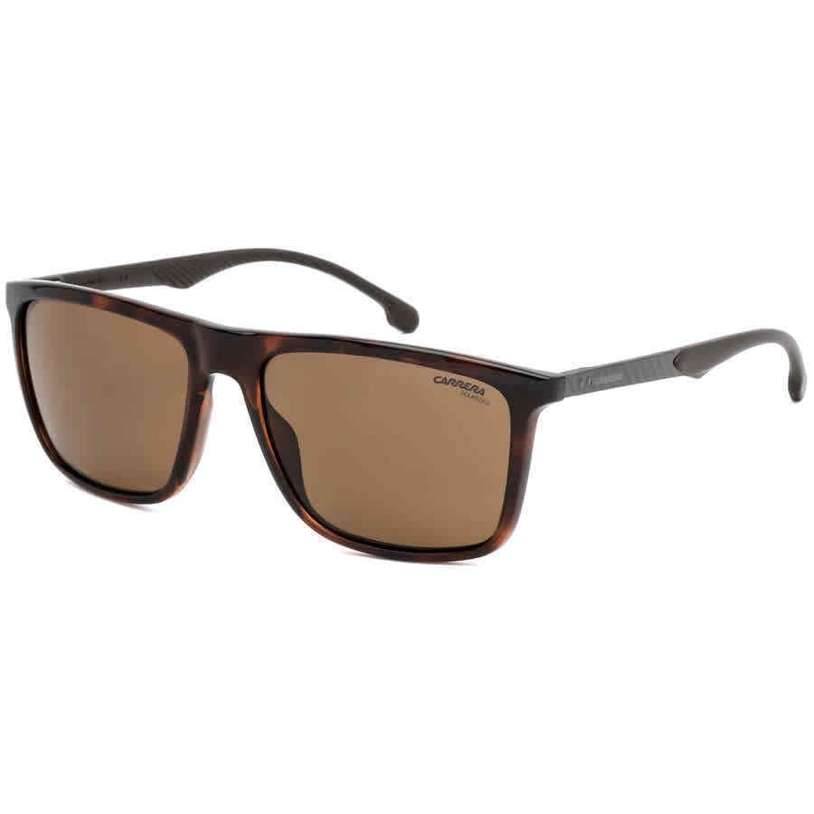Carrera Polarized Bronze Rectangular Men`s Sunglasses Carrera 8032/S 0086/SP 57