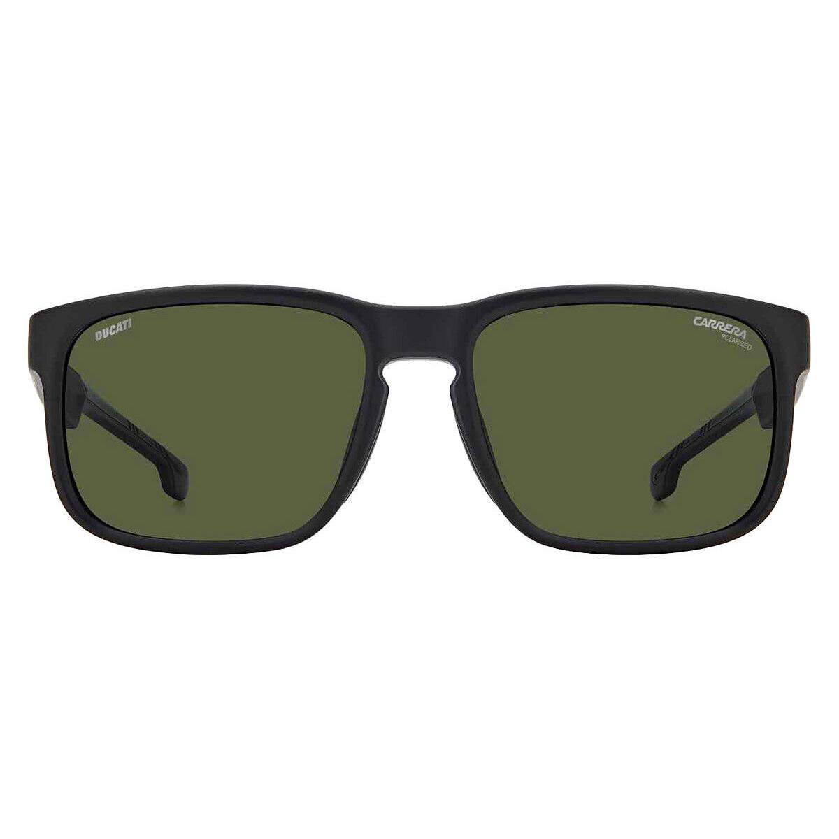 Carrera Carduc 001/S Men Sunglasses Matte Black 57mm - Frame: Matte Black, Lens: Green Polarized