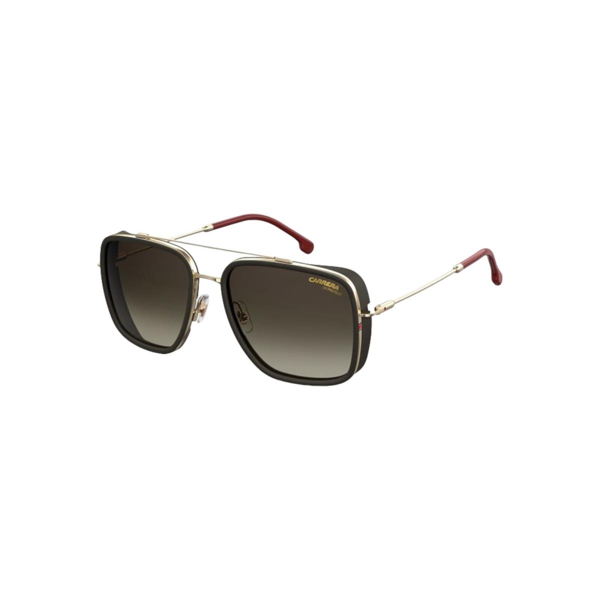 Carrera 207/S AU2 Red Gold Rectangle 57-18-145 Sunglasses