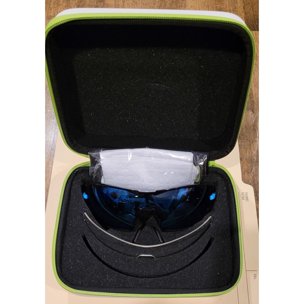 Kask Koo Open Cycling Bike Sunglasses Blue Sky/clear Lens Black/blue in Case