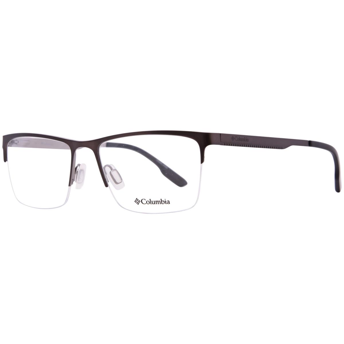 Columbia C3024 070 Eyeglasses Men`s Gunmetal Semi Rim Rectangle Shape 58mm