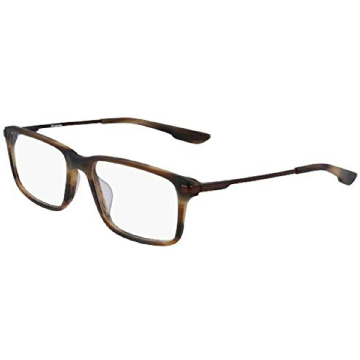 Columbia C 8021 213 Matte Brown Horn Eyeglasses 53mm with Columbia Case