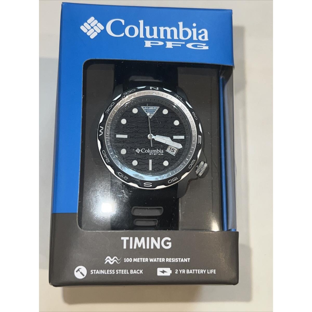 Columbia Timing Backcaster Pfg Watch. SS Back 100 Meter Water Resistant